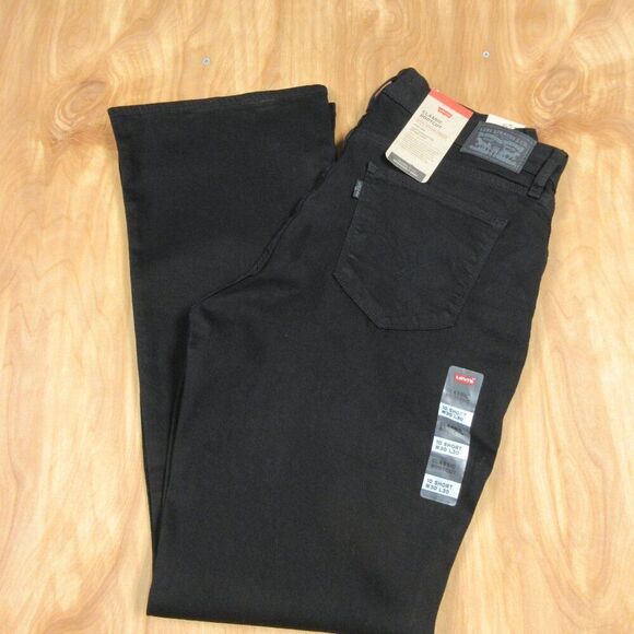 LEVI'S Classic Bootcut Jeans Womens Sz 10 SHORT (30x30) Black Stretch Denim NWT‎ - Picture 5 of 15